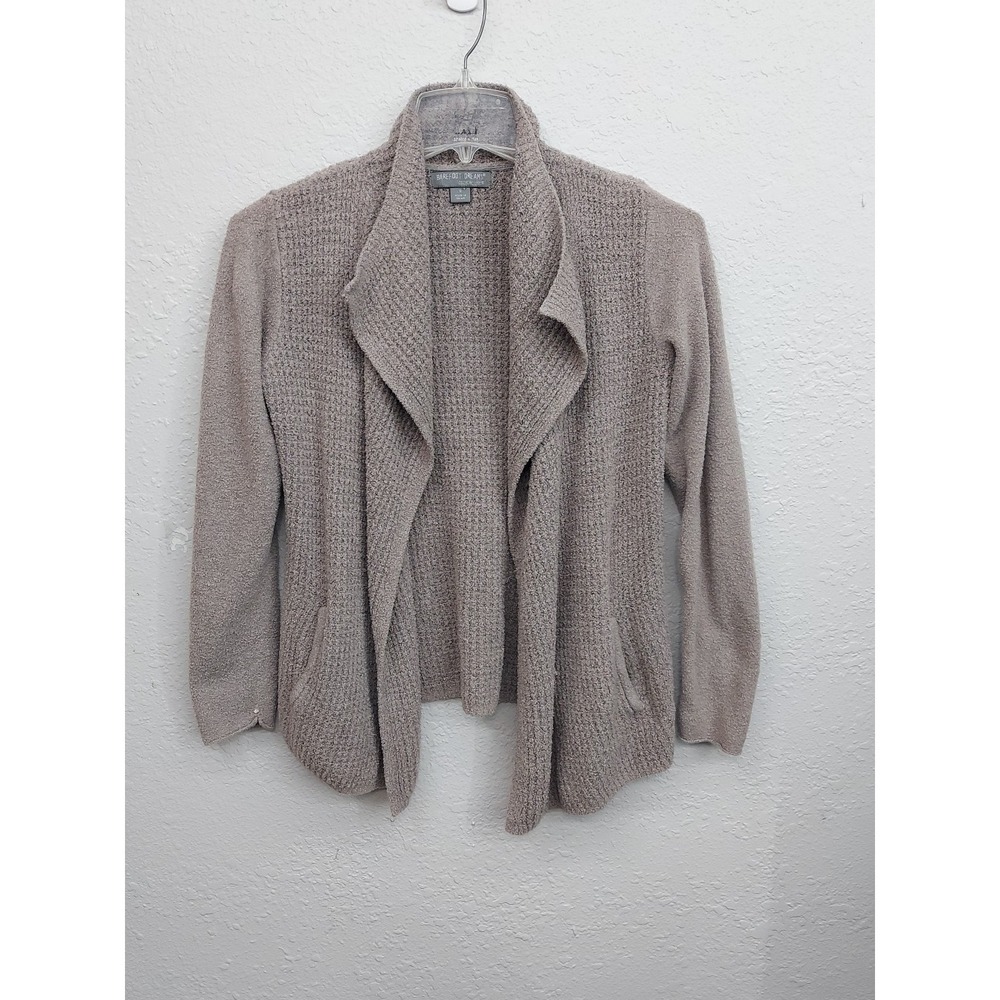Barefoot‎ Dreams Cardigan Sweater Womens Small Gray Cozy Chic Lite